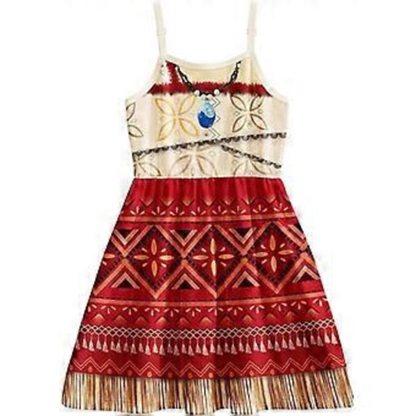 Moana 2 Cosplay -asu tyttöjen ja naisten juhliin (120cm D)