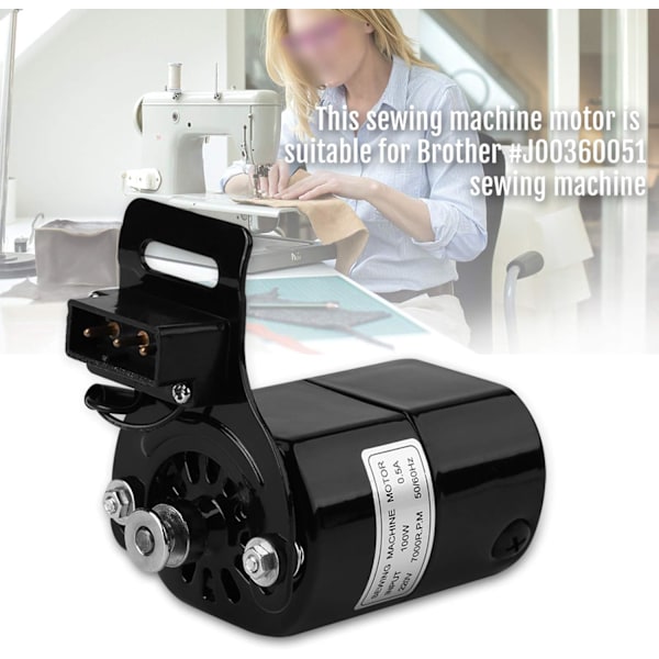 Sy Maskin Motor, Hushåll Sy Maskin Motor 220V 100W 7000 RPM K-fäste 0.5 AMP EU-kontakt