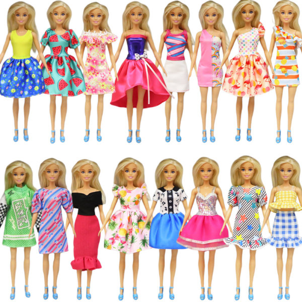 57 PCS Doll Clothes and Accessories 1 Chic Dresses 3 Evening Dres