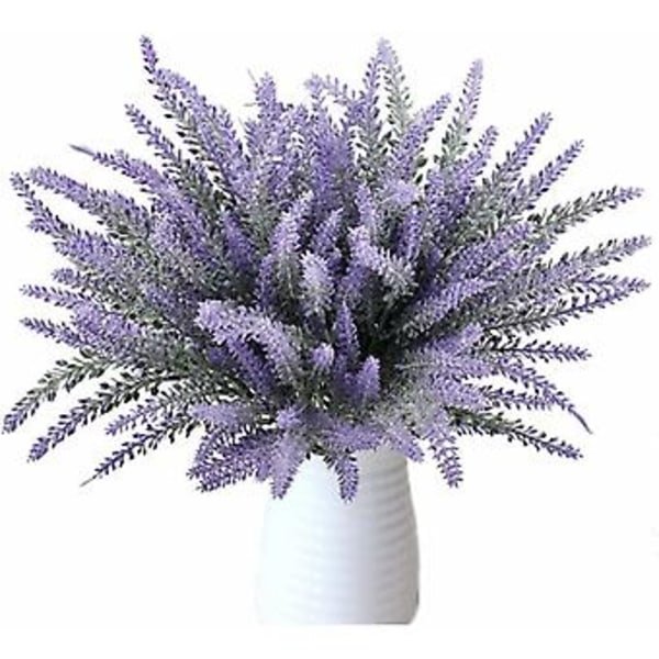 8 Bundles Beautiful Bouquet Of Purple Lavender Decorative Artificial Plants Artificial Flowers Real Simulation Flowers For Bedroom Windowsill Overtop