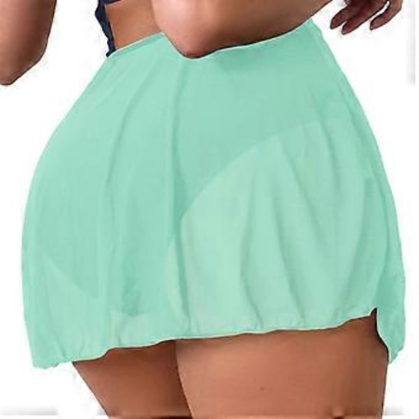 Dame Strand Slå-om Bikinis Dække Saronger Nederdel Bikinis Dække Nederdel Badedragt Slå-om Nederdele Grøn L(L Grøn)