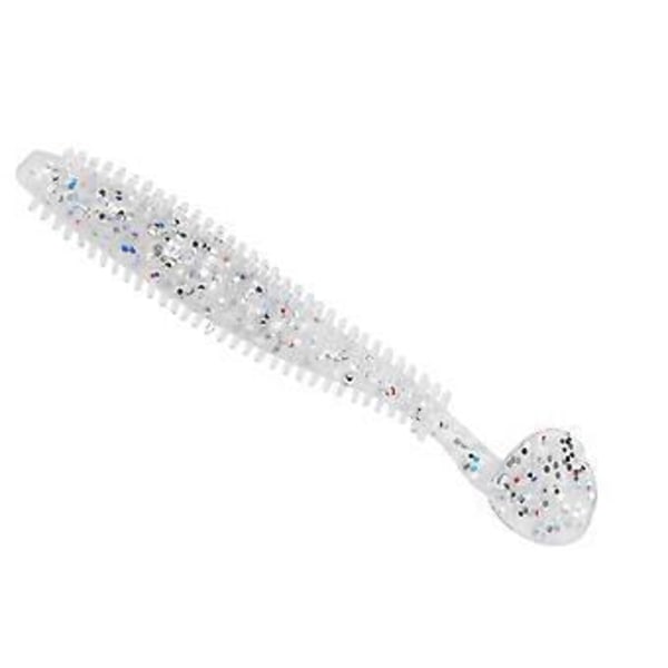 5 kpl/setti Pehmeät T-pyrstöiset kalastusvieheet Toukka Syötit Kalastustarvikkeet Kirkas Pilkullinen 9cm 4g