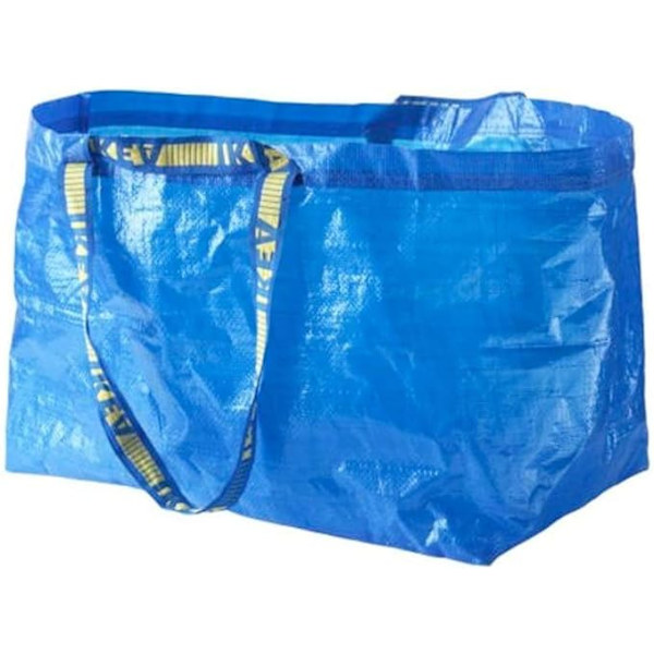 Set med 10 stora Frakta-kassar - Blå - Maxbelastning 25 kg