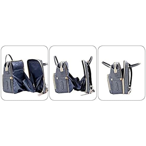Baby Diaper Backpack - Multifunktionell skötväska med vikbar Cr