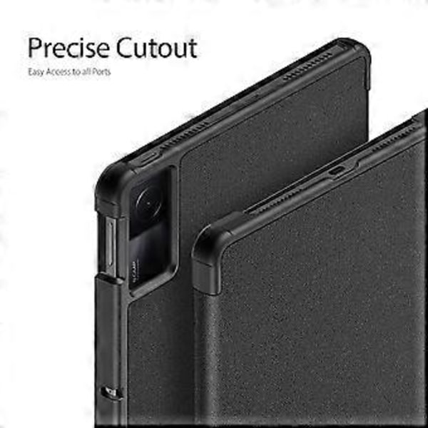 Domo-sarjan PU-tablettikuori Xiaomi Redmi Pad SE:lle (Musta)
