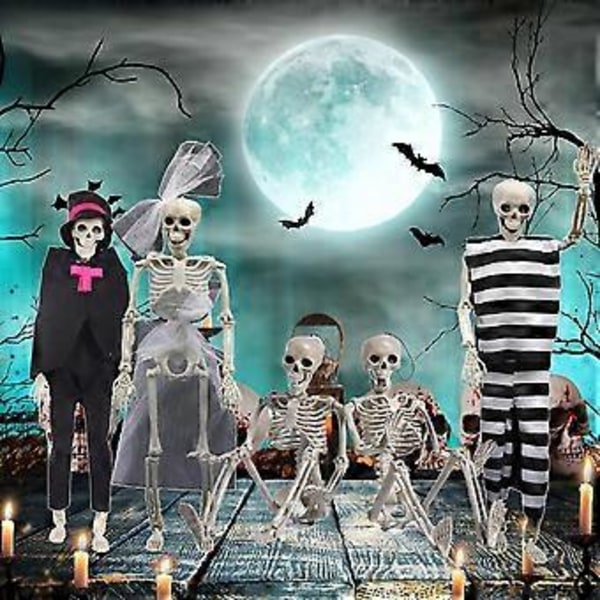 Halloween Dekorasjon Skjelett Hengende Ornament Halloween Dekorasjon Hodeskalle Skjelett Hengende Bevegelige Ledd (C)