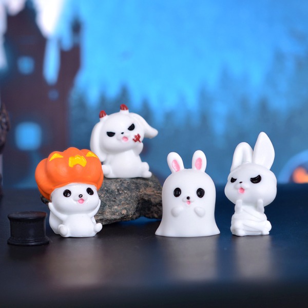 12 stykker spøkelsesgresskar ornament Halloween dekor krystallkule Cra