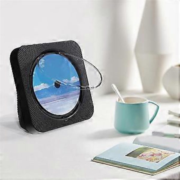 Bærbar CD-afspiller -718 - Bluetooth, Dobbelte Højttalere, FM-radio, USB, Hovedtelefontilstand, Stereo Lyd Pin