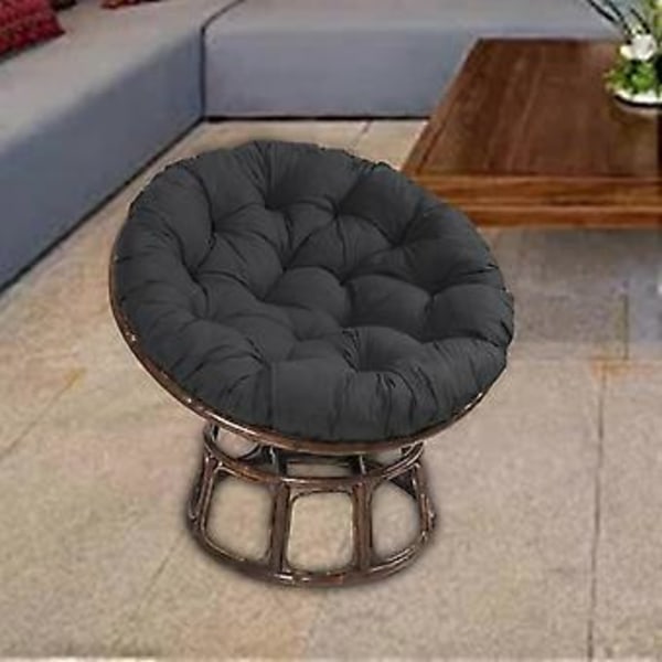 60x60cm Udendørs Hynder til Sæder Patio Hynde til Hængende Rattan Sæder (sort)