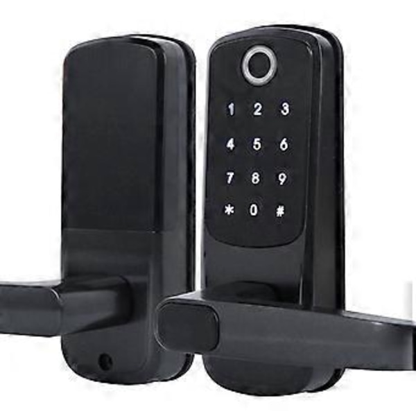 Biometrisk fingeravtrykksdørlås, Bluetooth-app, passord med mekanisk nøkkel for stemmestyring
