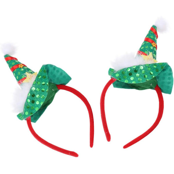 2 st jultomtehattar pannband tomteluva huvudbonad hårbåge christm
