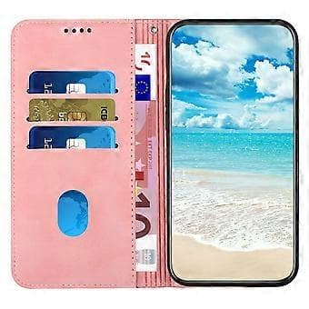 För Samsung Galaxy A16 5G/A16 4G Telefonfodral Präglat PU-läder Plånboksfodral med Stativ (Stil B)