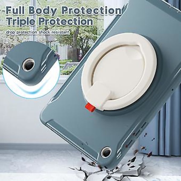 TPU + PC Skyddande Tabletfodral För Samsung Galaxy Tab A9+ (Kornblått)