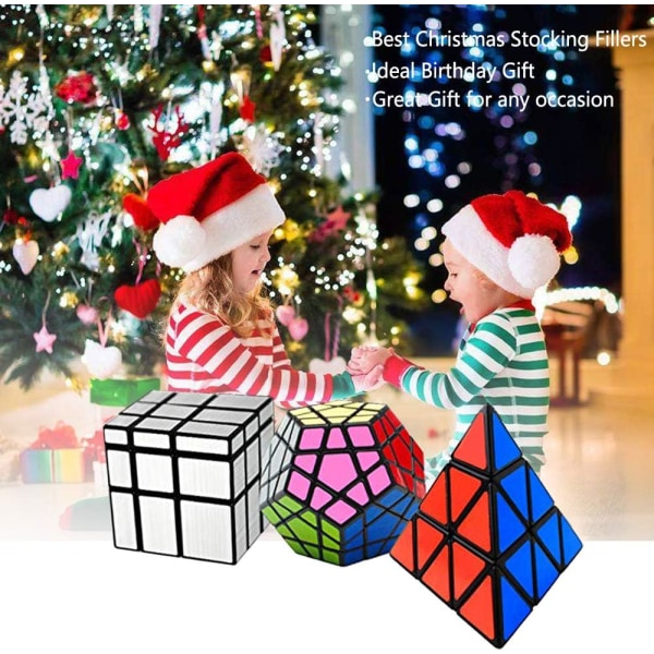 Speed ​​Puzzle Cube Set 3 Pack Magic Cube Magic Cube Set wit