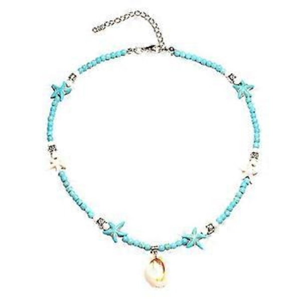 Muotimeritähti-simpukkariipus kaulakoru solisluukaulakoru choker naisille tytöille