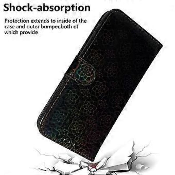 Plånboksfodral i PU-läder för Honor 90, bländande blommönster, stativ för mobiltelefon (Stil A)