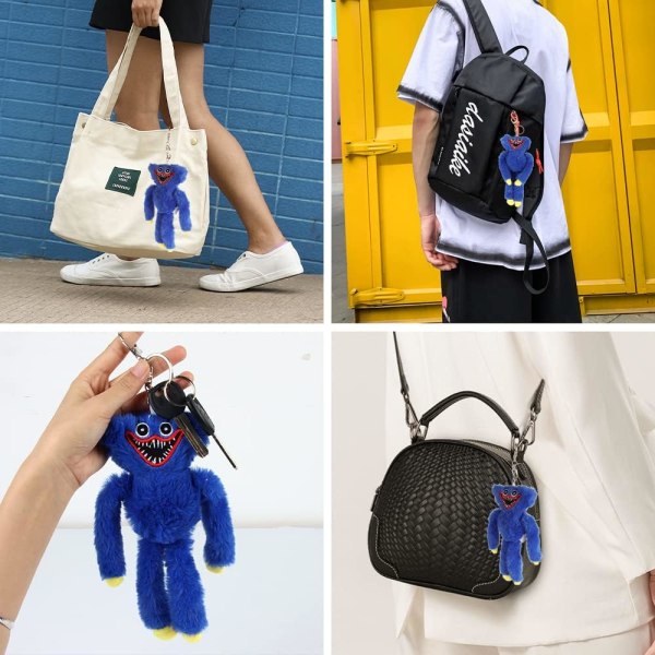 Huggy Wuggy nøglering, Poppy Playtime Huggy Wuggy legetøj, Monster Hor