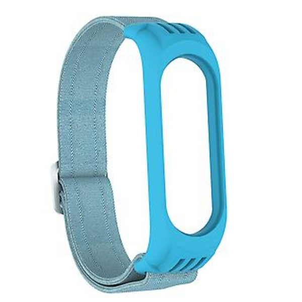 Twill 8-formad spänne armband för Xiaomi Mi Band 3 / 4 / 5 (Ljusblå)