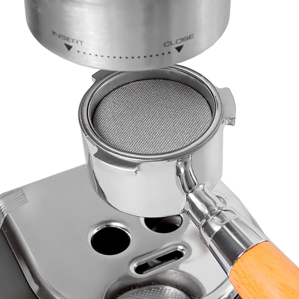 2-pakning 58mm gjenbrukbare kaffeputer, 1,7 mm tykkelse, for Espresso C