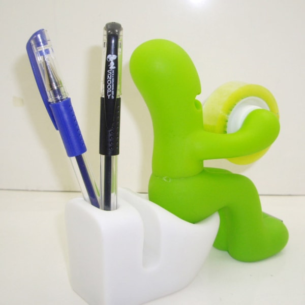 Green, tape dispenser - Original and fun gift for secret Santa Claus or fil