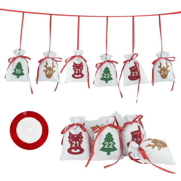 Julekalender 2021, 24 dages adventskalender i hessian