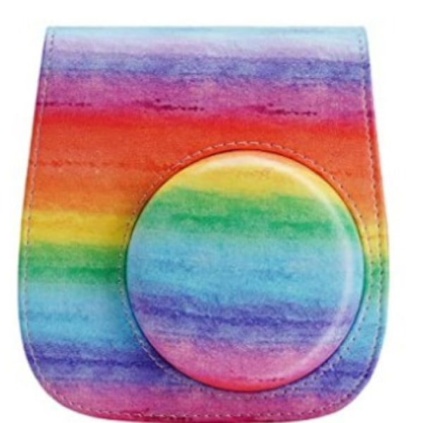 Syntetisk læderetui til Fujifilm Instax Mini 11 Instant Camera med justerbar rem og cover