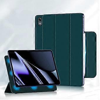 För Oppo Pad PU-läder Tri-fold stativ surfplattefodral Magnetisk absorptionsskydd (stil A)
