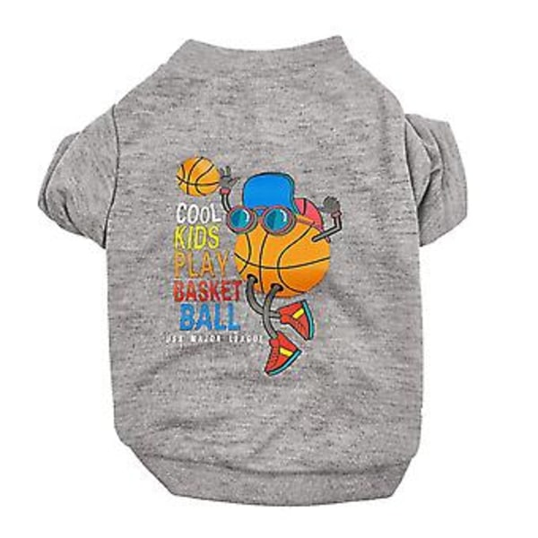 Hundeklæder til sommerhvalpe, t-shirt til hunde, vest til hund, blød sweatshirt til chihuahua, yorkshire, hundeklæder, str. 15 (M)