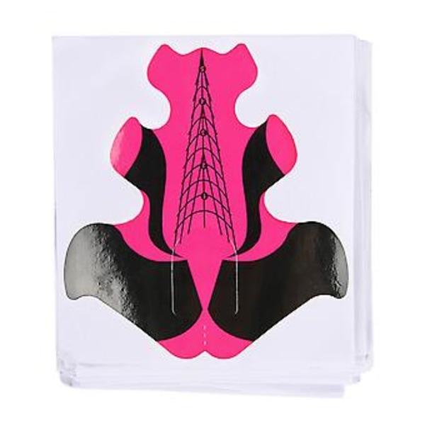100 st Nagelformar för Nagel Förlängning UV Builder Papper Bricka Nagelkonst Tillbehör