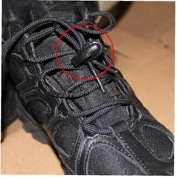 10 stycken skosnöre fjäderklämma stark stopp laddad glidande sladd Lo