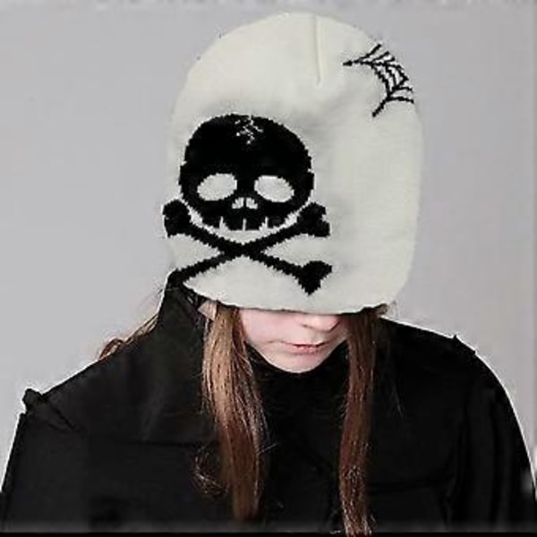 Halloween-stil Voksen Beanie Lue Elastisk Vindtett Lue Ørebeskytter Lue Varm Vinter Voksen Sykling Skiutstyr oransje( oransje)
