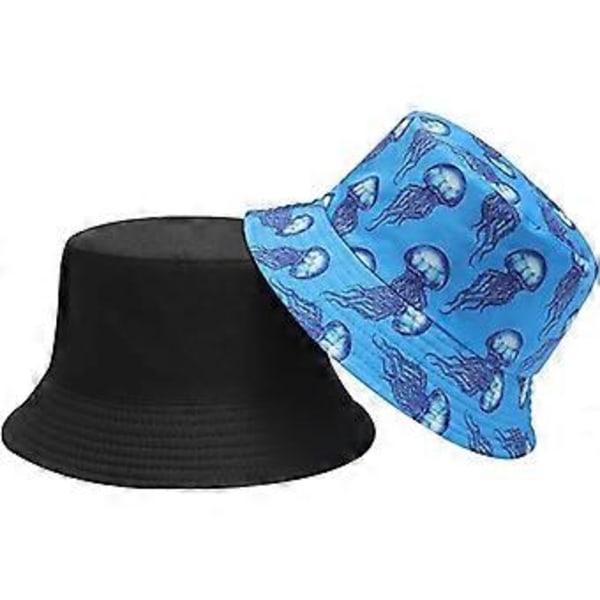 Dam Tribal Geometriskt Graffiti Tryck Canvas Bucket Hatt Fiskarhatt