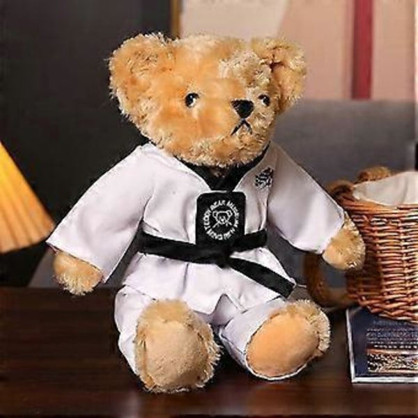 GaiBoSi Bestselgende Taekwondo Teddybjørn Plysjleker, Teddybjørnleker for Barn og Jenter, Utstoppede Bjørneleker, Plysj Bjørnedukker A