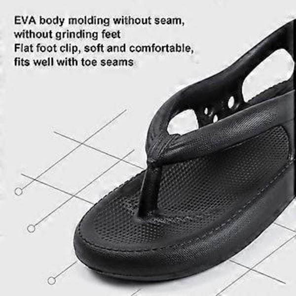 Sklisikre slippers for kvinner og menn, Unisex ComFort Bazuo Slippers, Sklisikre Bazuo Flip Flops (40-41 Grå)