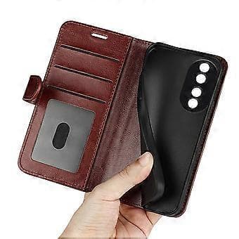 For Honor 90 PU-läderfodral med stativ, Crazy Horse-textur, plånboksdesign (Stil D)