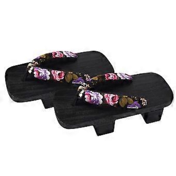 1 Par Träskor Sommarsandaler med Plattformsula Flip-flops Två-tandade Casual Tofflor Storlek Slumpmässig Skosnörfärg 40 24CM 7US 4.5UK 38EU 9.432 Tum (Blomma Pa
