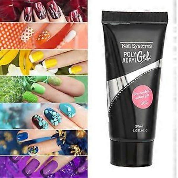 Professionell Nagel Förlängningsgel Portabel Salong Snabb Förlängning UV Gel Nagelkonst Verktyg 30ml