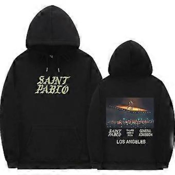 Cactus Jack Hættetrøje Mænd Kvinder Dobbeltsidet Logo Print SE MOR JEG KAN FLYVE Travis Scott Hættetrøjer Unisex Mode Hip Hop Streetwear -NMAOV(XL Q02755*black)