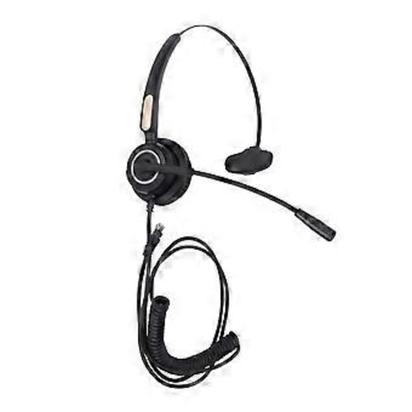Telefon Headset Støjreduktion Business Kundeservice Headset til Fastnet/Skrivebordstelefoner