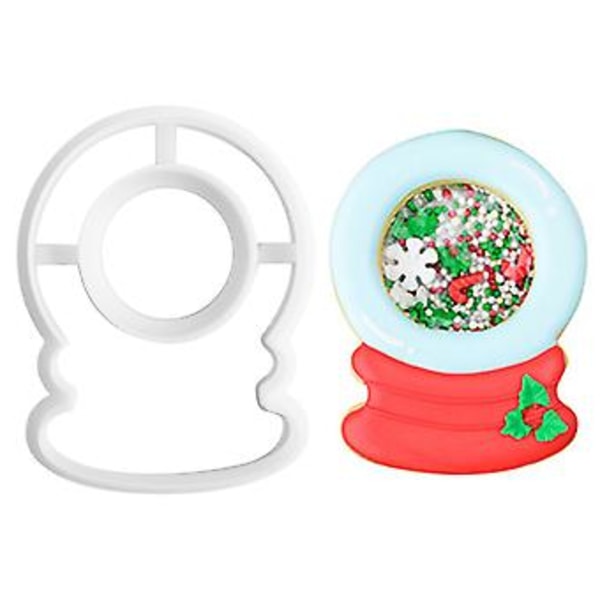 Joulusarjan piparkakkumuotti Keksileikkurit Fondant-kakun koristelutyökalut Muovinen sokerikakkukoriste Leivonnaisten leivontamuotti (joulupallot)