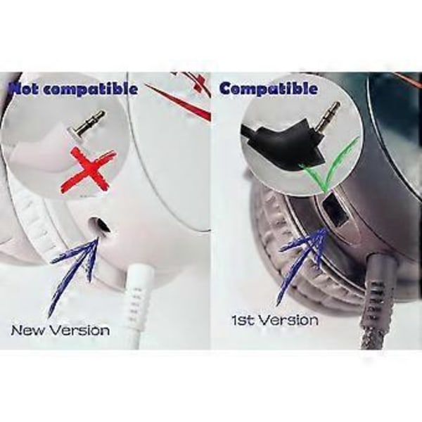 Mikrofonudskiftning kompatibel med HyperX Cloud, Cloud X og Cloud II til Computer PC Gaming Headset Støjreducerende 3,5 mm Jack