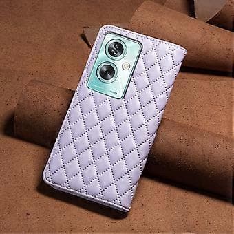 Fodral för OPPO A79 5G PU Läder Magnetlås Flip Folio Skyddande Fodral - Lila Purple