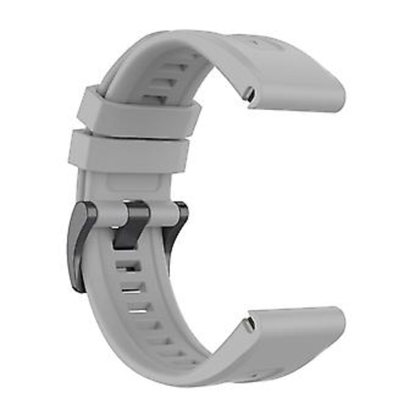 Silikonklokkearmbånd for Garmin Fenix 7S (Grå)