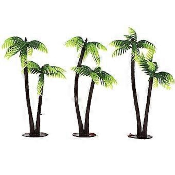 5 stk. plastik kokospalme miniature plantepotter bonsai håndværk mikro landskab DIY dekor (2)