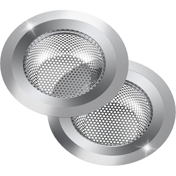 Köksho Strainer, 2-pack Rostfritt Stål Avloppsskydd