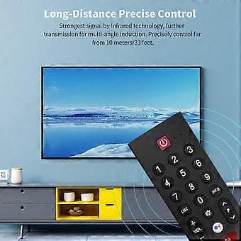 Erstatningsfjernkontroll med stemmestyring for LCD TV-fjernkontroll