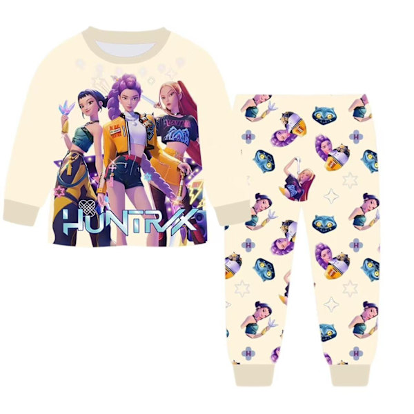 K-Pop Devil Hunter T-shirt, Børne Pyjamassæt 130cm
