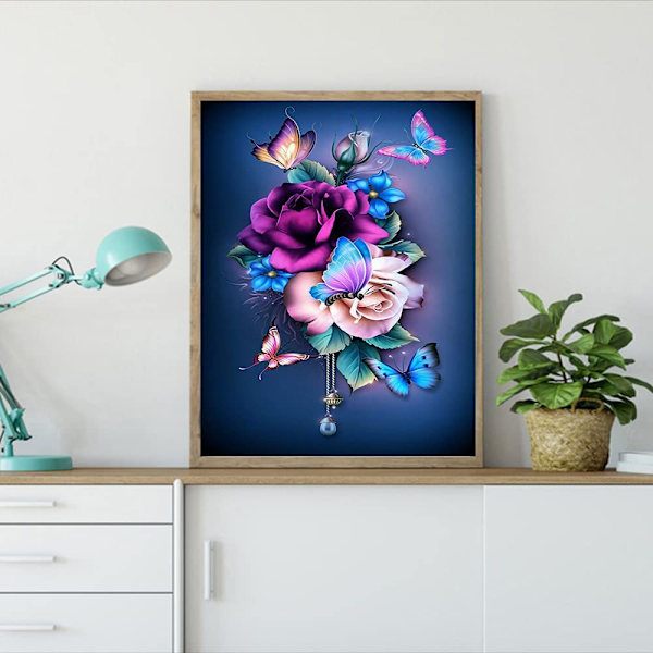 30x40 cm 5D DIY timanttimaalaus, hiiri ja linna
