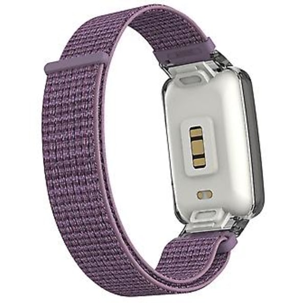 PC-etui + Nylon Loop-reim for Xiaomi Mi Band 7 Pro (Lilla)