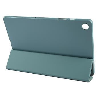 Tri-fold Läderfodral för Samsung Galaxy Tab A9+ (Mörkgrön)
